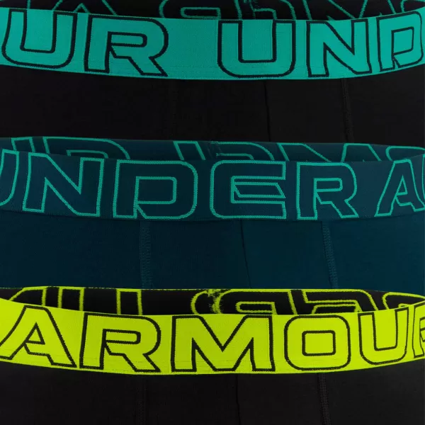  Muške bokserice UNDER ARMOUR UA PERFORMANCE COTTON - SOLID 6 - 3PK 1383889-007 CRNA 