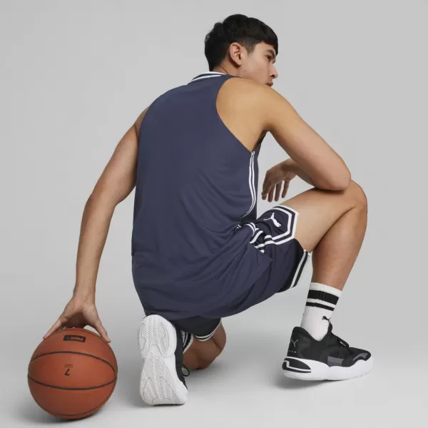  Muški dres PUMA HOOPS TEAM GAME JERSEY 676628-03 PUMA MORNARICA 