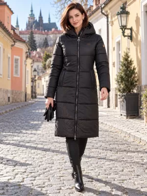 Ženski zimski kaput ALTISPORT IMELDA CRNA