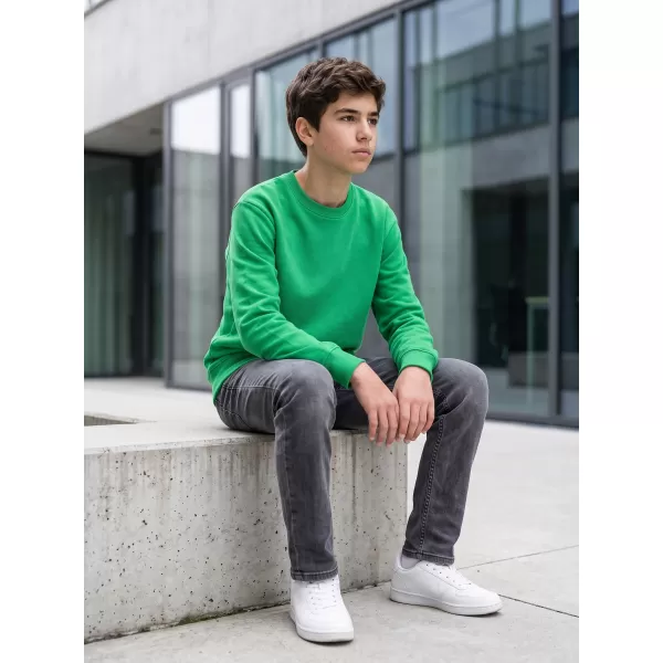  Dječji sweatshirt MALFINI CREW 427 SREDNJE ZELENA 