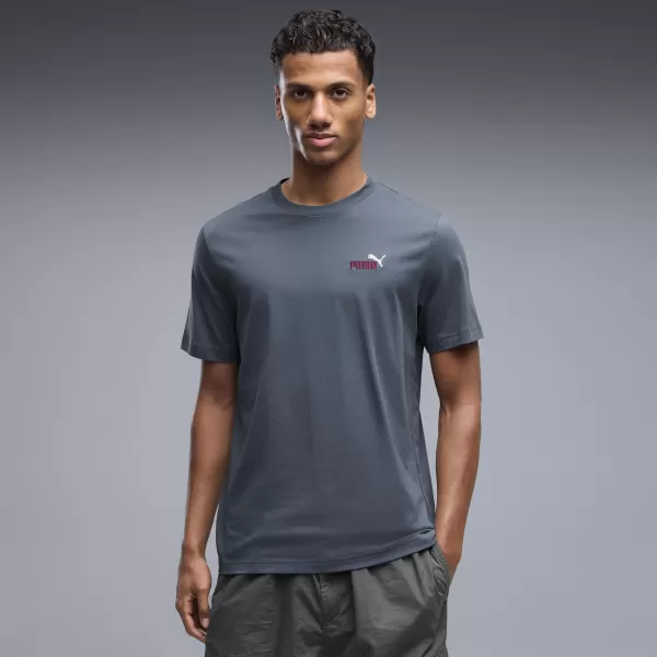  Muška majica kratkih rukava PUMA GRAPHICS 2 COLOR SMALL NO. 1 LOGO TEE 68471737 VEČERNJA PLAVA 