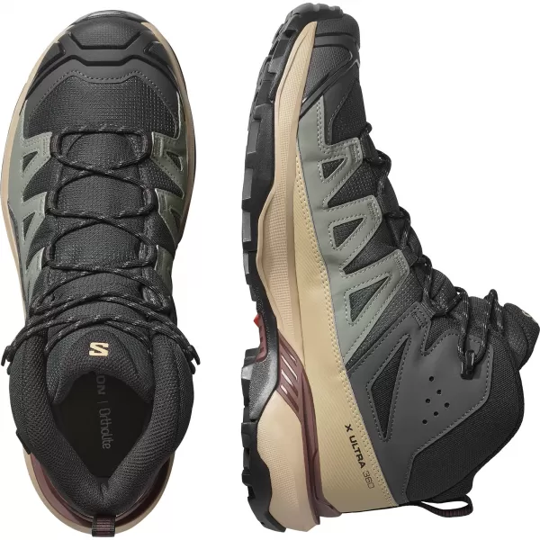  Muške cipele SALOMON X ULTRA 360 MID GORE-TEX L47743300 FANTOM/DESERT TAN/RUM GROŽĐICA 