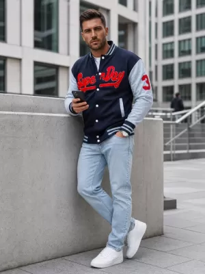 Muški sweatshirt DSTREET BX5443 TAMNOPLAVA