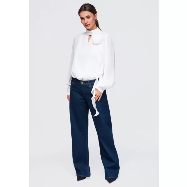  Ženska bluza OMBRE OW-TS-E0085 BIJELA 