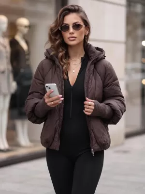 Ženska jakna DSTREET TY5896 SMEĐA