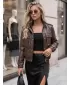 Ženska jakna DSTREET TY5874 SMEĐA