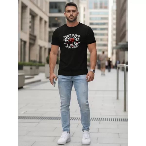  Muška majica kratkih rukava DSTREET NX5087R-BK CRNA 