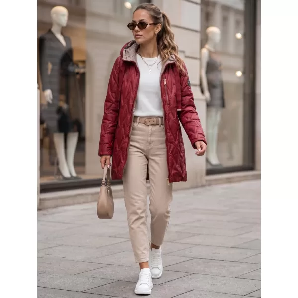  Ženska jakna DSTREET TY5771 TAMNOCRVENA 