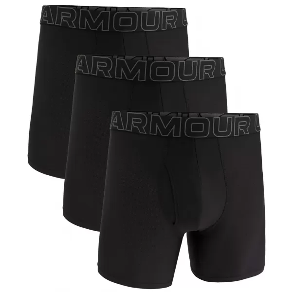  Muške bokserice UNDER ARMOUR M UA PERF TECH MESH 6IN 1383884-001 CRNA 