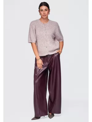 Ženska bluza OMBRE OW-TS-E0091 PRLJAVO RUŽIČASTA
