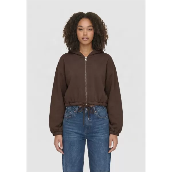  Ženski sweatshirt URBAN CLASSICS TB8635-14274 ČOKOLADNO SMEĐA 