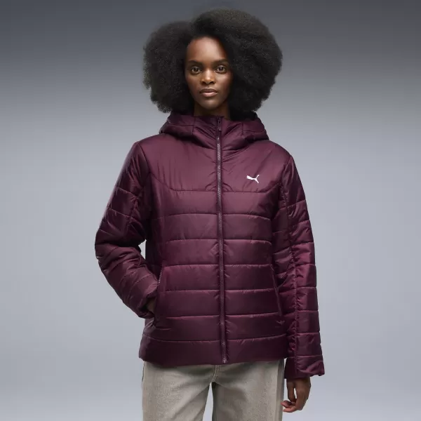  Ženska jakna PUMA ESS HOODED PADDED JACKET 68523124 RUBIN NOIR 
