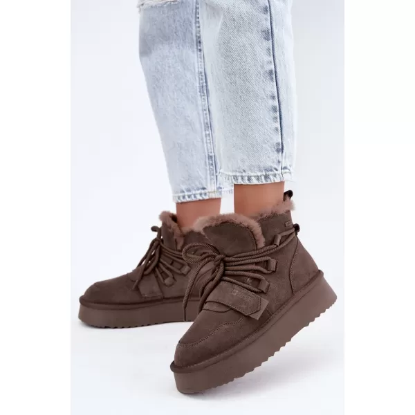  Ženske cipele BIG STAR SHOES UU274315 SMEĐE/BEŽ SJENE 