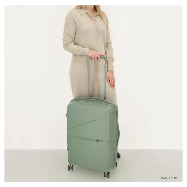  Kofer od školjke BEAGLES TRAVEL M 25138 PRIRODNO ZELENA 