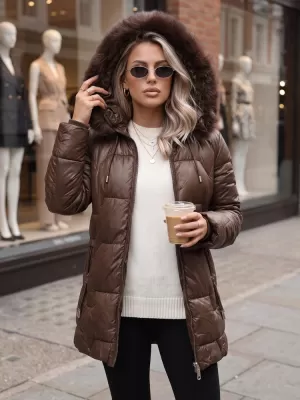 Ženska jakna DSTREET TY5757 SMEĐA