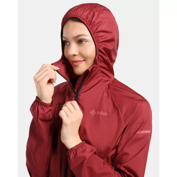  Ženska vjetrovka KILPI ROSA-W 1L0109KI TAMNOCRVENA 