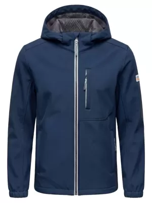 Muška softshell jakna OMBRE C581 TAMNOPLAVA