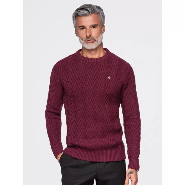  Muški pulover OMBRE OM-SWSW-0190 TAMNOCRVENA 