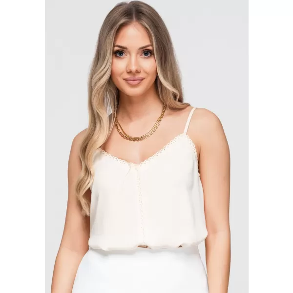  Ženska majica bez rukava OMBRE OW-TS-E0057 BEŽ 