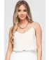 Ženska majica bez rukava OMBRE OW-TS-E0057 BEŽ