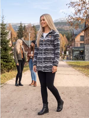 Ženska majica od flisa ALTISPORT ILANI CRNA