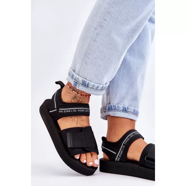  Ženske sandale BIG STAR SHOES LL274784 CRNA 