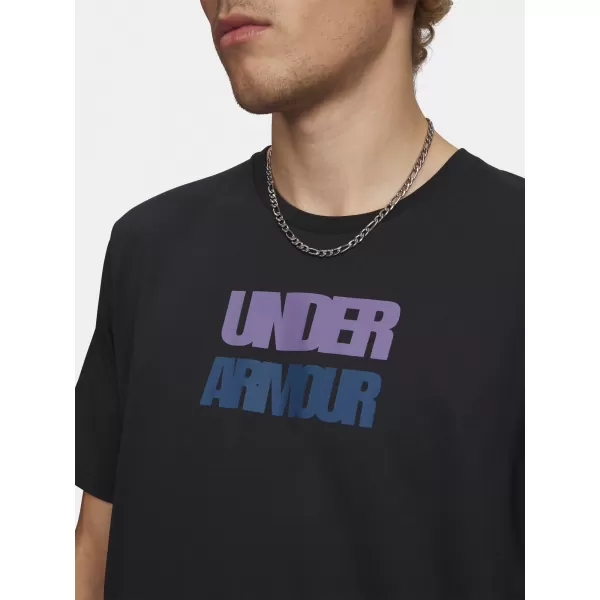  Muška majica kratkih rukava UNDER ARMOUR M BLOCK LOGO SS 6009250-001 CRNA 