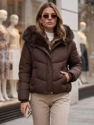 Ženska jakna DSTREET TY5983 SMEĐA