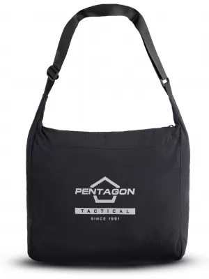Torba za rame PENTAGON HERALD FOLDABLE MESSENGER K16120 CRNA