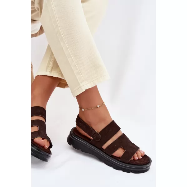  Ženske sandale BIG STAR SHOES TT274483 SMEĐA/BEŽ 