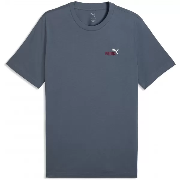 Muška majica kratkih rukava PUMA GRAPHICS 2 COLOR SMALL NO. 1 LOGO TEE 68471737 VEČERNJA PLAVA 