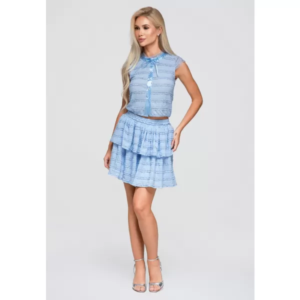  Ženska bluza OMBRE OW-TS-E0066 PLAVA 