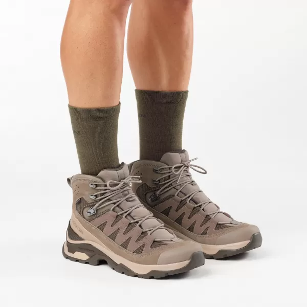  Muške cipele SALOMON QUEST ECHO GORE TEX L49146400 ORAH/DESERT TAN/CRNA MASLINA 