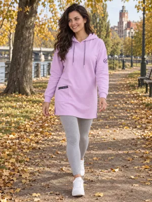 Ženski sweatshirt ALTISPORT IVIE LJUBIČICA