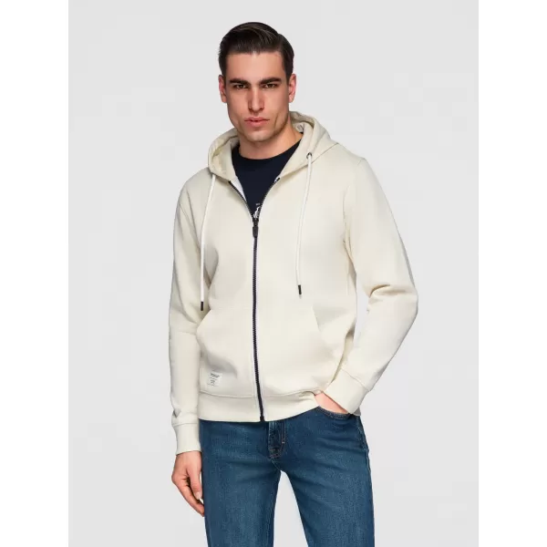  Muški sweatshirt OMBRE OM-SSBZ-0272 KREMA 