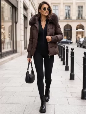 Ženska jakna DSTREET TY5891 LJUBIČASTA