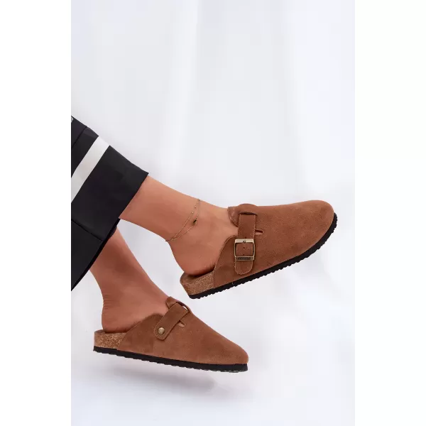  Ženske papuče BIG STAR SHOES RR274A387 SMEĐA/BEŽ 