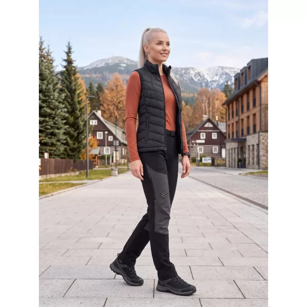  Ženske softshell hlače ALPINE PRO AKANA 3 CRNA 
