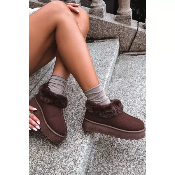  Ženski snjegovići BIG STAR SHOES UU274203 SMEĐE/BEŽ SJENE 