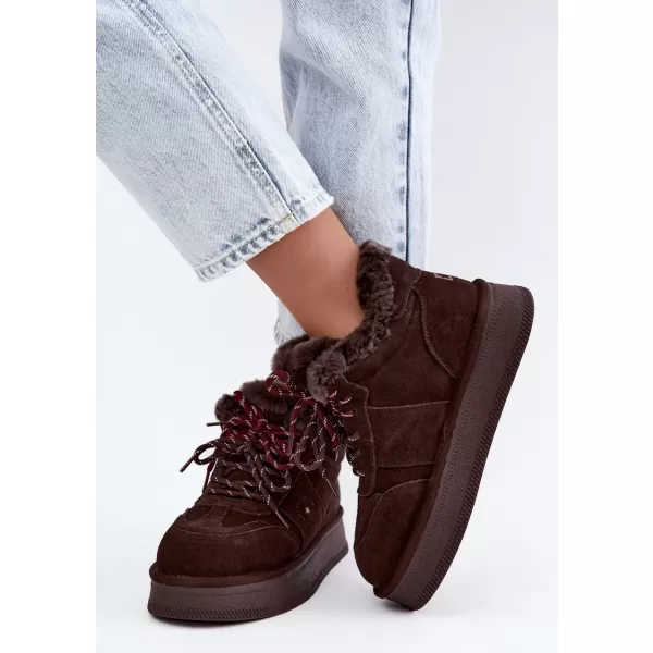  Ženski snjegovići BIG STAR SHOES UU274312 ČOKOLADA 