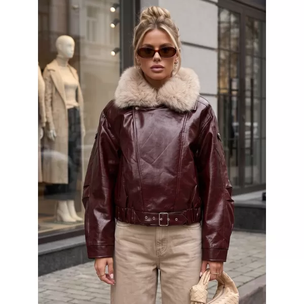  Ženska jakna DSTREET TY5707 TAMNOCRVENA 