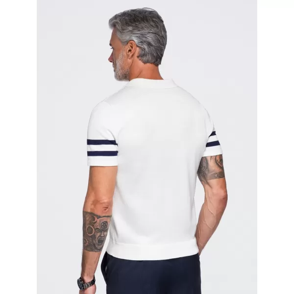  Muška polo majica OMBRE OM-POSS-0177 BIJELA 