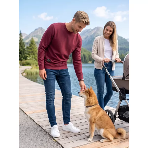  Muški sweatshirt ALTISPORT NP/ALMST43001 TAMNOCRVENA 