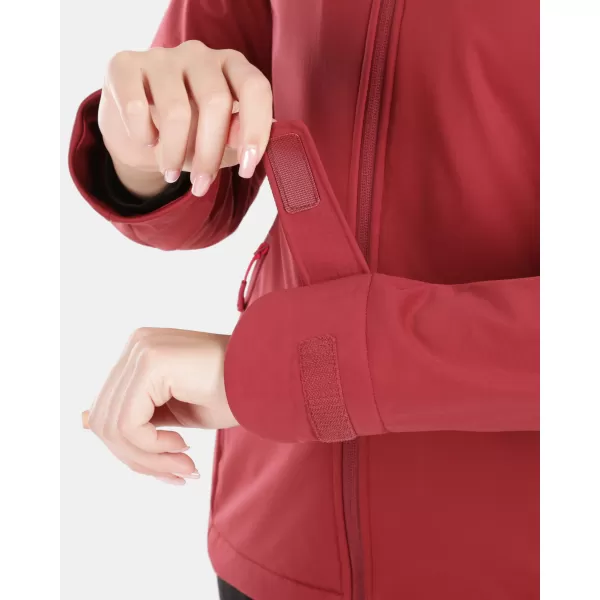  Ženska softshell jakna KILPI ONTAVIA-W 1L0113KI TAMNOCRVENA 