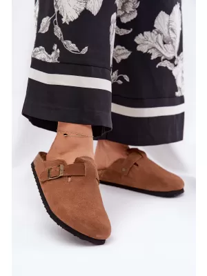 Ženske papuče BIG STAR SHOES RR274A387 SMEĐA/BEŽ