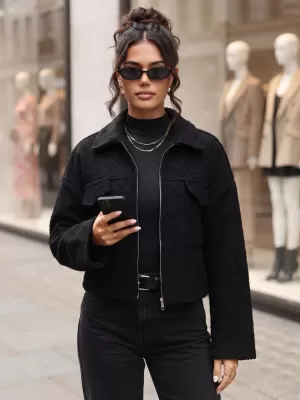 Ženska jakna DSTREET TY6059 CRNA