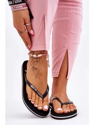 Ženske japanke BIG STAR SHOES LL274761 CRNA