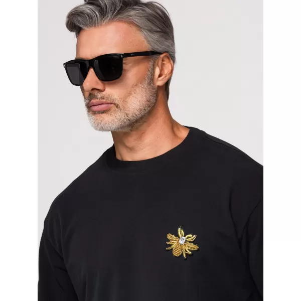  Muška majica kratkih rukava OMBRE OM-TSCT-0275 CRNA 