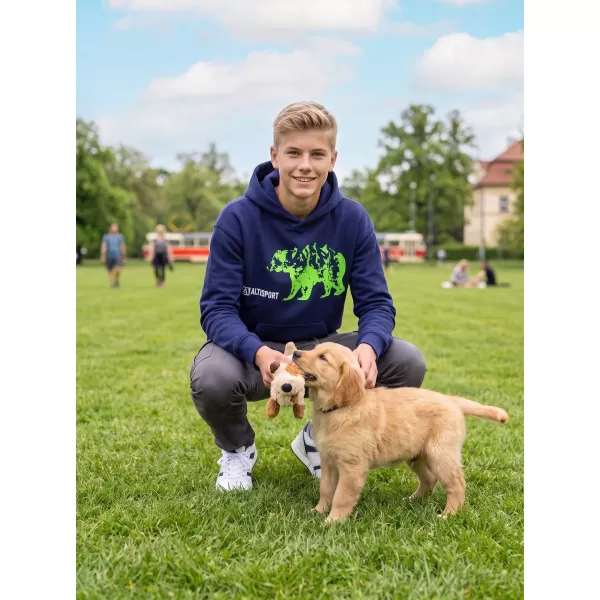  Dječji sweatshirt ALTISPORT ALM193422 PONOĆNO PLAVA 