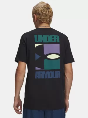Muška majica kratkih rukava UNDER ARMOUR M BLOCK LOGO SS 6009250-001 CRNA